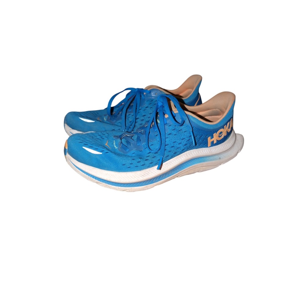 Hoka One One Kawana Mens Blue Orange Running Shoes Sneakers Low Top
